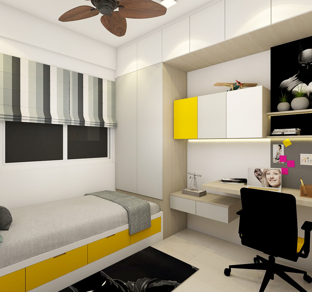 Tropical Modern Bedroom Retreat - Bedroom by WeDote Interiors Bangalore